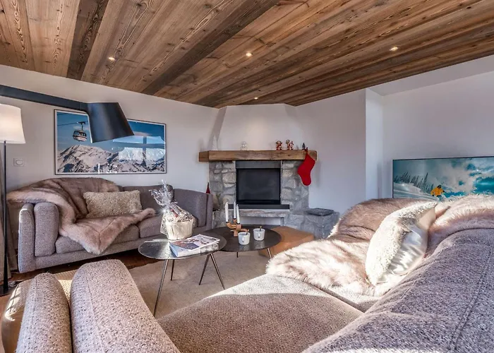 Duplex Skis Aux Pieds, 1850, 99m², 6 Pers., Cheminee, Balcons, Garage, Wifi - Fr-1-631-132 Lejlighed *