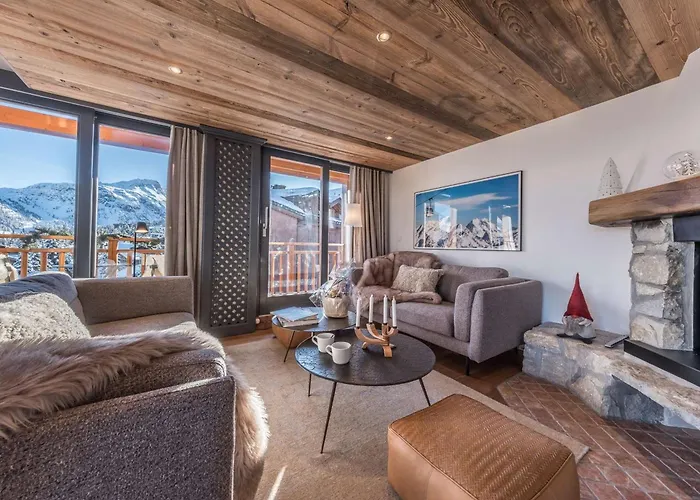 Duplex Skis Aux Pieds, 1850, 99m², 6 Pers., Cheminee, Balcons, Garage, Wifi - Fr-1-631-132 * Courchevel